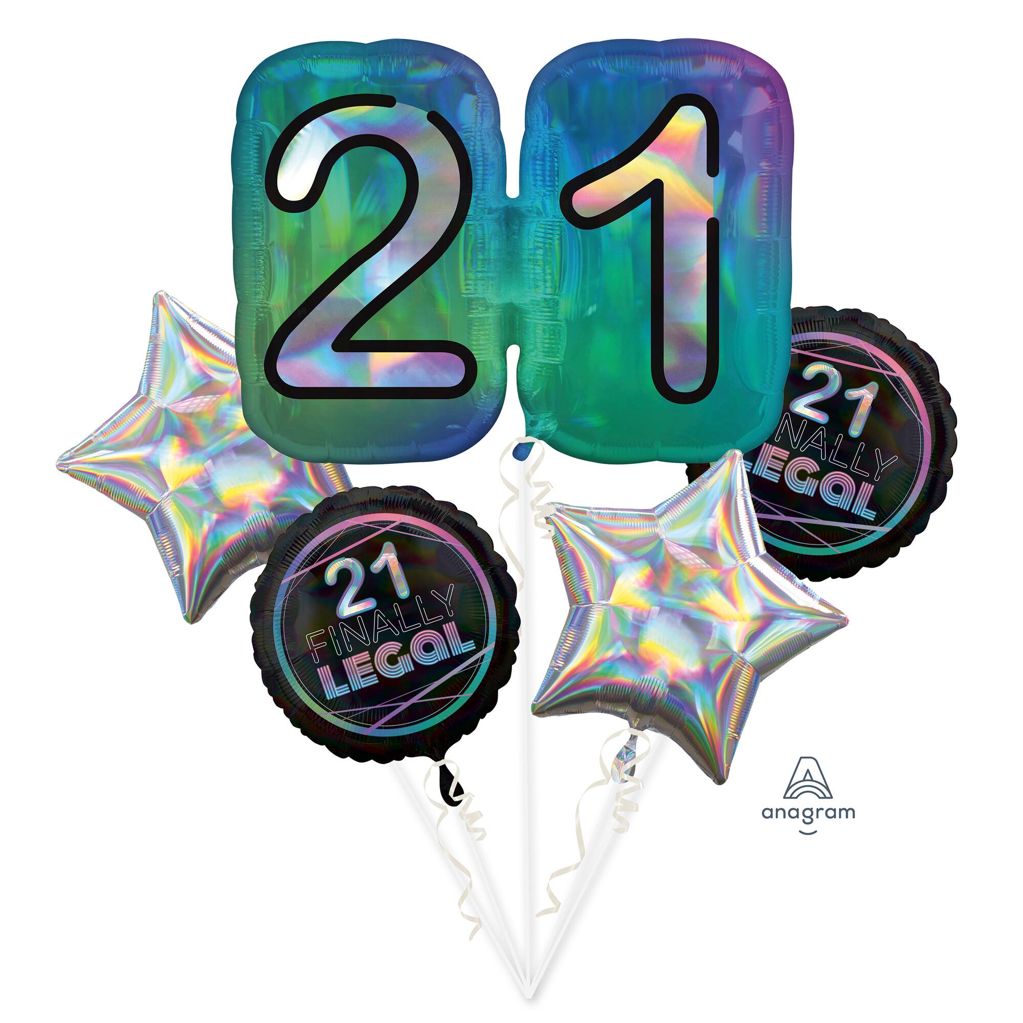Finally 21 Foil Balloon Bouquet